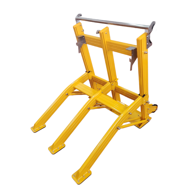 Rào cản chống va đập xe cộ nhẹ, có thể gấp gọn với bánh xe tích hợp để di chuyển nhanh chóng