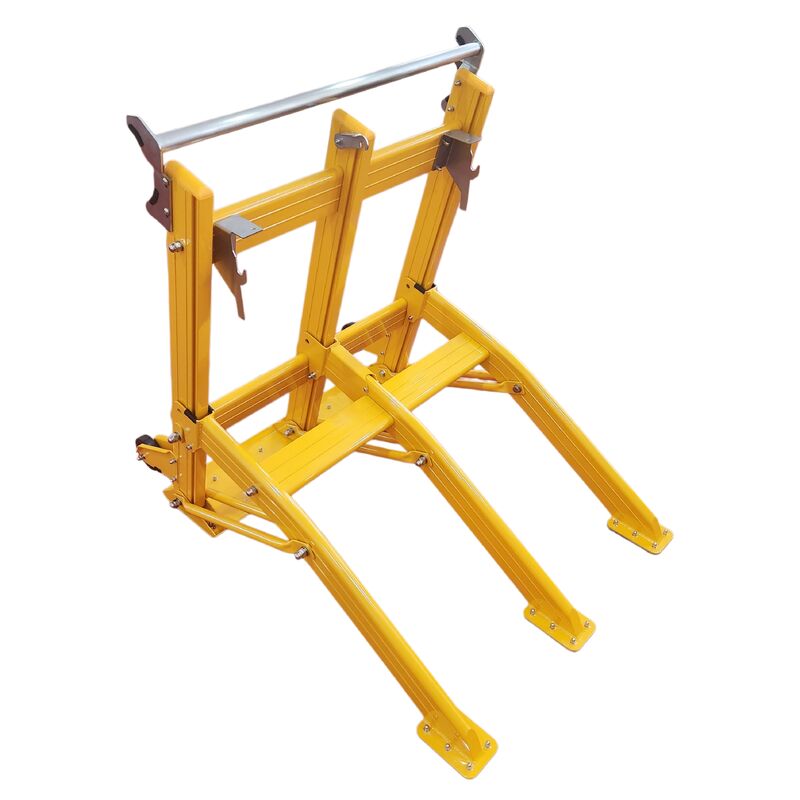 Rào chắn xe di động bằng hợp kim nhôm nhẹ với thiết kế có thể gập lại và cơ chế đòn bẩy cơ khí cho công trình đường bộ
