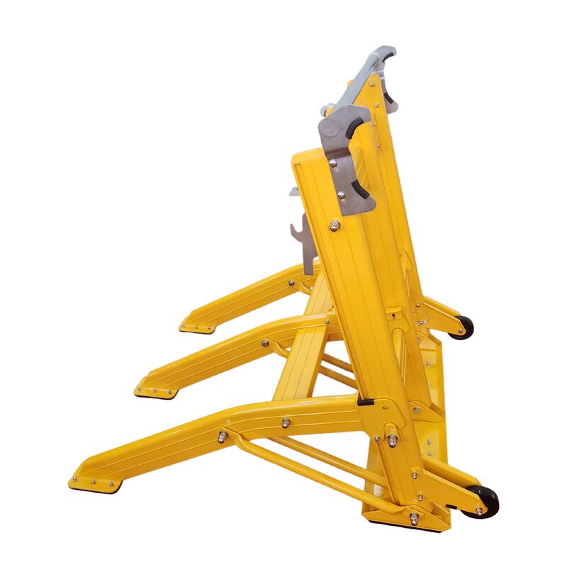 Đường chắn xe tải nhẹ 25kg với thiết kế gấp và độ nhìn cao màu vàng cho an toàn xây dựng đường bộ