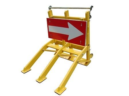 Bảng mũi tên tầm nhìn cao gấp với phim phản xạ cường độ cao 3M và thiết kế chống nước cho an toàn giao thông