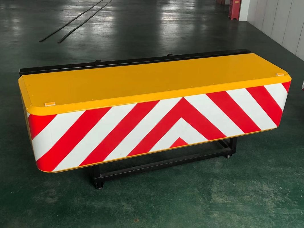 Hàng rào chống phương tiện bằng nhôm màu vàng cho xe chở rác