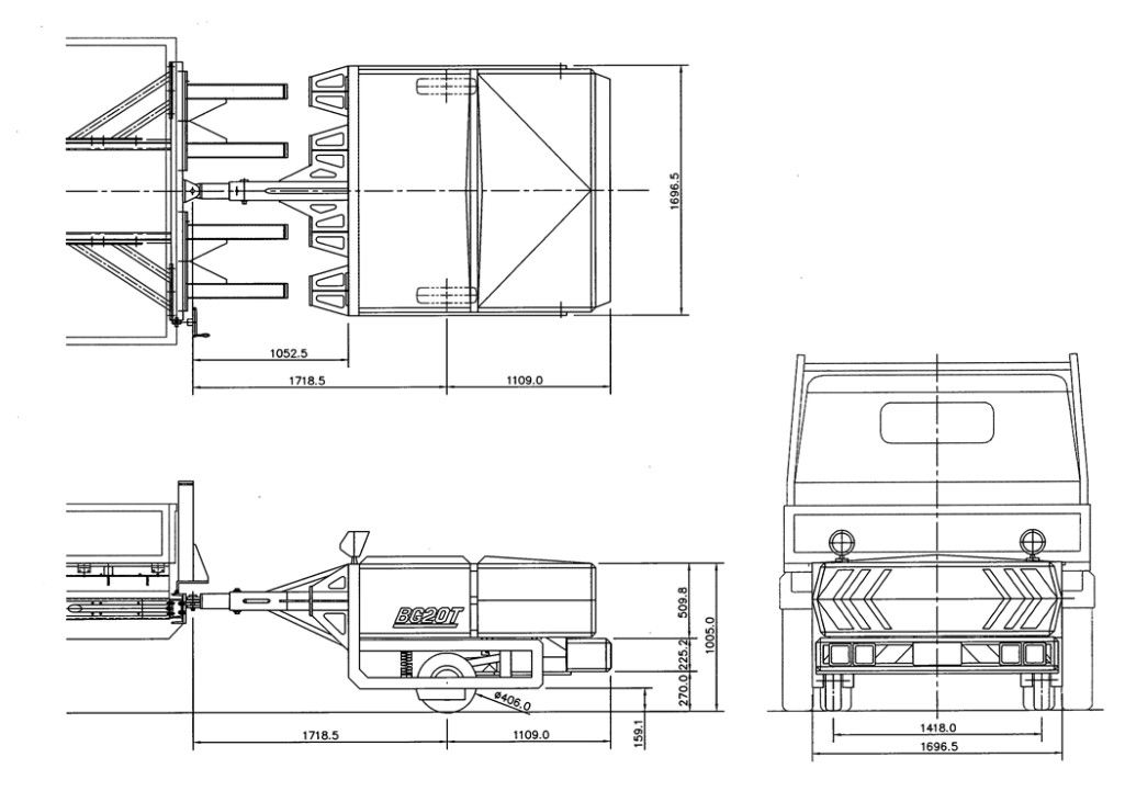 Traffic Yellow 750kg Truck Mounted Attenuator với cấu trúc hợp kim nhôm để chống va chạm cao